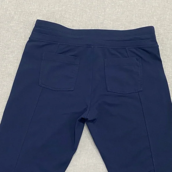 Athleta Pants Womens Size M Drawstring Waist Zip Pocket Joggers Blue - Picture 6 of 13